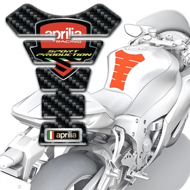 Aprilia Tank Fuse Dark Carbon Decoration 