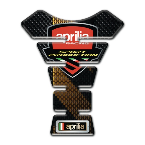 Aprilia Tank Pad Motorbike Black Brown Decoration 