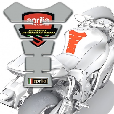 Aprilia Tank Guard Pads Gray Print