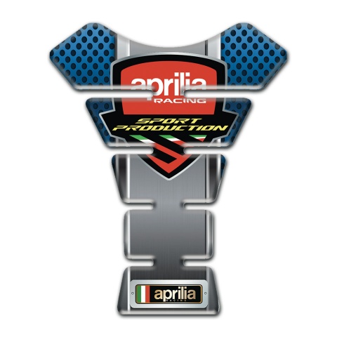 Aprilia Tank Guard Pads Blue Perforated Surface Style 