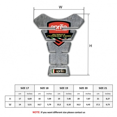 Aprilia Tank Fuse Stone Effect Decoration 