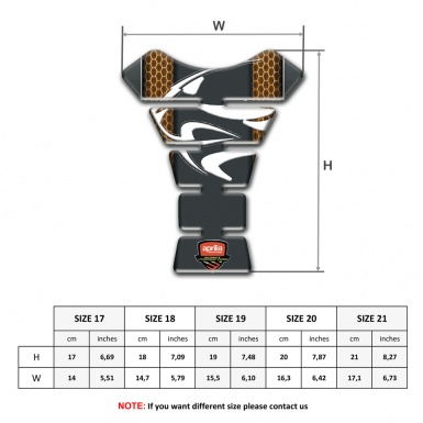 Aprilia Tank Fuse Copper Honeycomb Base Style and White Logo 