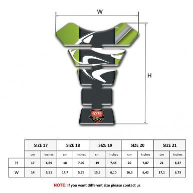 Aprilia Tank Pad Motorbike Green Gray Background Decoration 