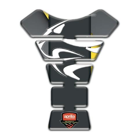 Aprilia Tank Fuse Gray Yellow Base White Logo 