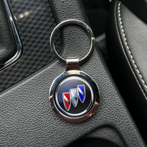 Buick Key Holder Metal Dark Blue Color Logo Design
