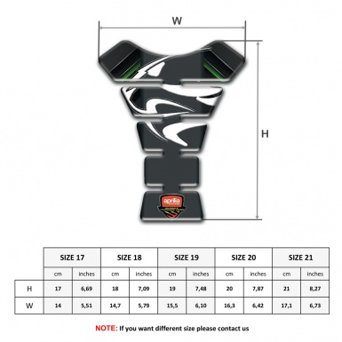 Aprilia Tank Pad Protector Anti Slip Sticker with Tiger Head Logo 