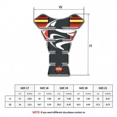 Aprilia Tank Fuse Colorful Patterns White Logo 