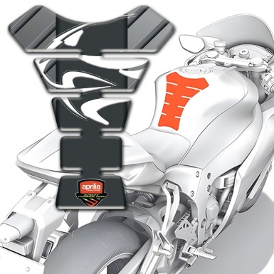 Aprilia Tank Protector Gray background White lOgo 