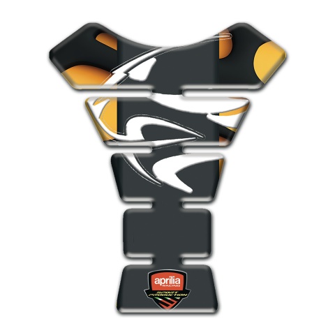Aprilia Tank Protector Orange Black Background 