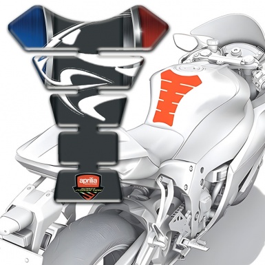 Aprilia Tank Guard Pads Racing Edition with Tiger Head Logo 