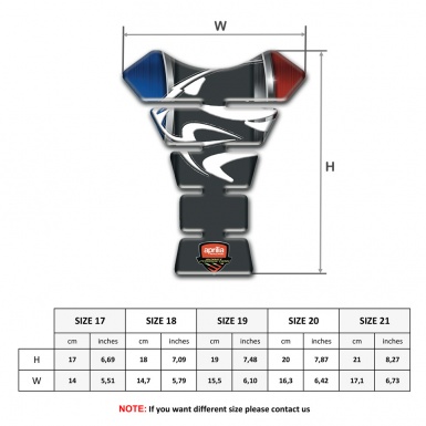 Aprilia Tank Guard Pads Racing Edition with Tiger Head Logo 