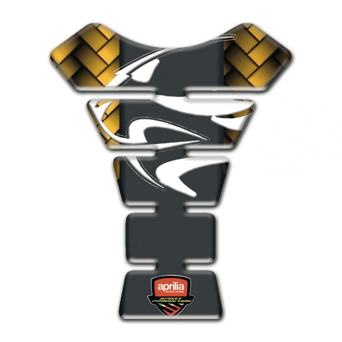 Aprilia Tank Fuse Yellow Mosaic Background 