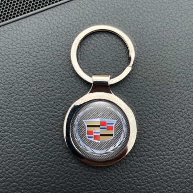 Cadillac Key Holder Metal Light Carbon Laurel  Color Logo
