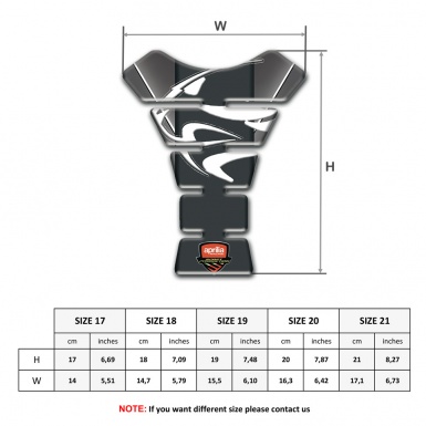 Aprilia Tank Pad Motorbike Gray with White Lines background 