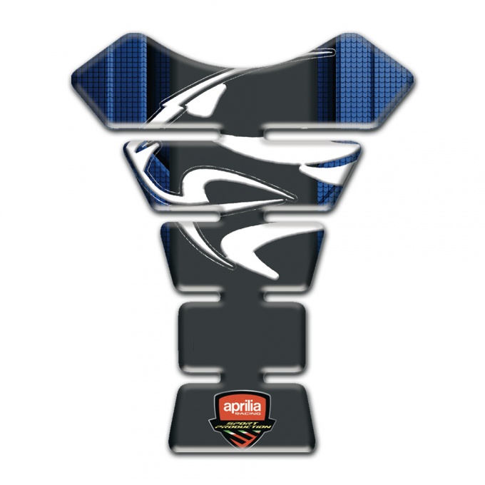 Aprilia Tank Pad Motorbike dark Blue Background Decoration