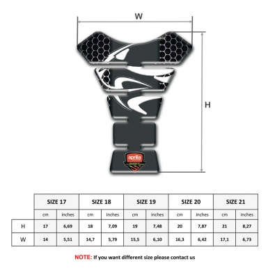 Aprilia Tank Pad Protector Tiger Head Logo Perforated Steel Base 