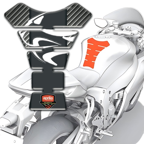Aprilia Tank Pad Protector Classic Carbon Background 