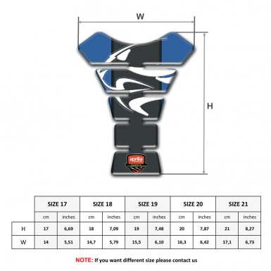 Aprilia Tank Pad Motorbike Blue Background 