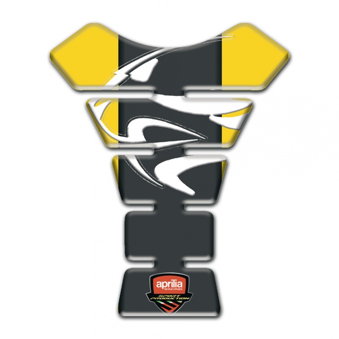 Aprilia Tank Guard Pads Yellow Background 