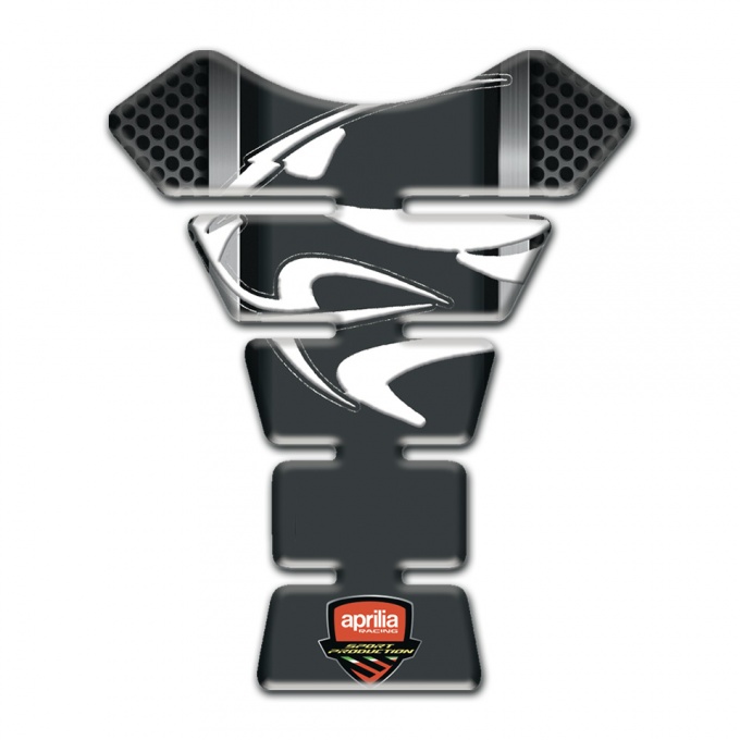 Aprilia Tank Protector Gray Vertical Lines background Edition 