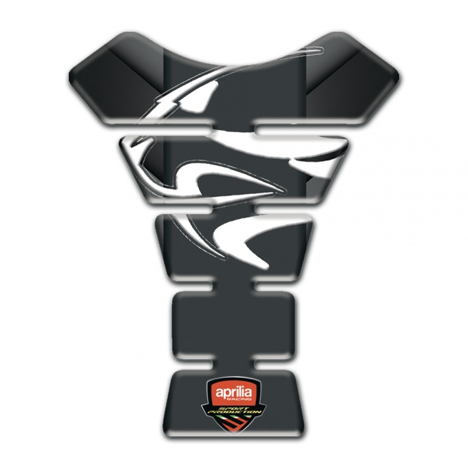 Aprilia Tank Protector Gray Black Details Background 