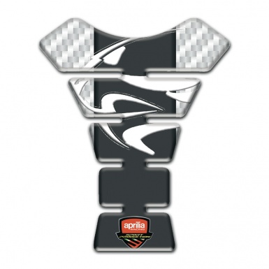 Aprilia Tank Pad Protector White Carbon Background 