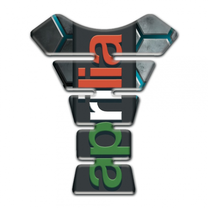 Aprilia Tank Fuse Turquoise Chanels Base Colorful Logo 