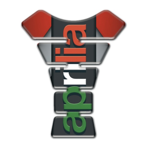 Aprilia Tank Fuse Red Gray Base Colorful logo 