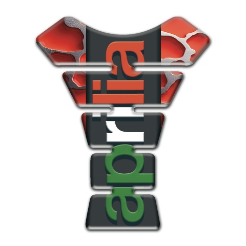 Aprilia Tank Pad Protector Red Clouds Base Colorful logo 