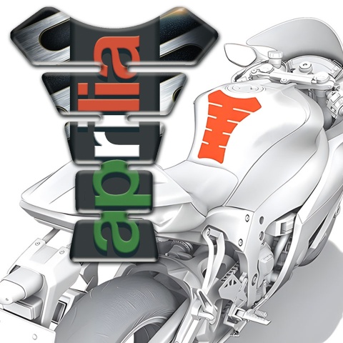Aprilia Tank Protector Iron Base Detail Colorful Logo 