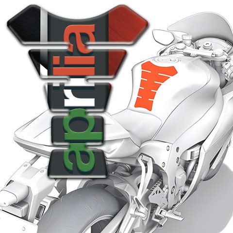 Aprilia Tank Guard Pads Silicone Sticker with Stylish logo 