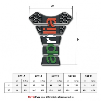 Aprilia Tank Fuse Honecomb Design Version 