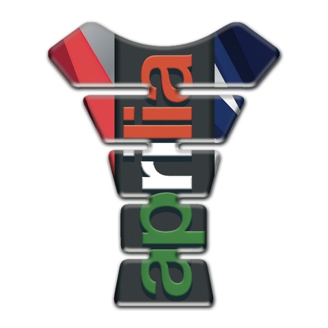 Aprilia Tank Protector Multicilored patterns Base Vertical Logo 