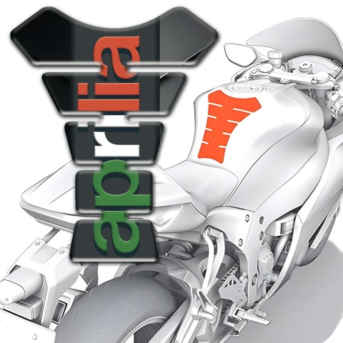 Aprilia Tank Pad Protector Domed Sticker Colorful Logo 