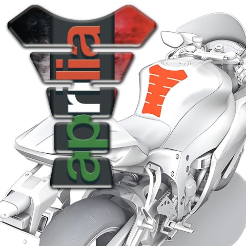 Aprilia Tank Pad Protector Mixed Colors Base Colorful Logo 