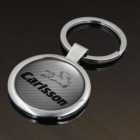 Mercedes Carlsson Keychain Metal Light Carbon Black Logo Design