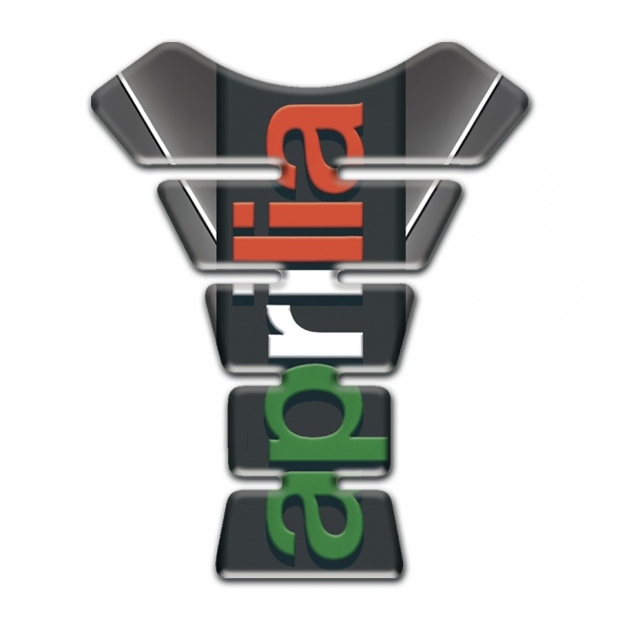 Aprilia Tank Protector Gray with White Stripe Style 