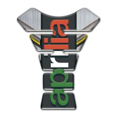 Aprilia Tank Guard Pads Silver Yellow Decoration Base Colorful Logo