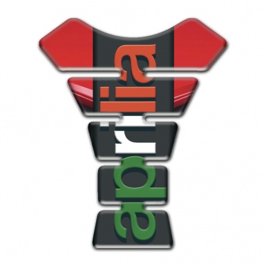 Aprilia Tank Pad Motorbike Red Background Colorful Logo 