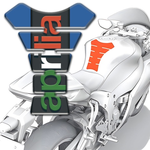 Aprilia Tank Guard Pads Blue Edition 