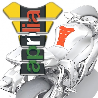 Aprilia Tank Pad Motorbike Yellow Edition 