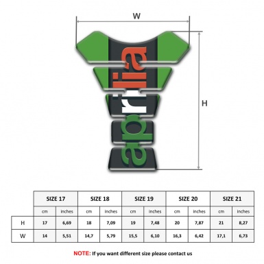 Aprilia Tank Protector Green Stylish Edition 