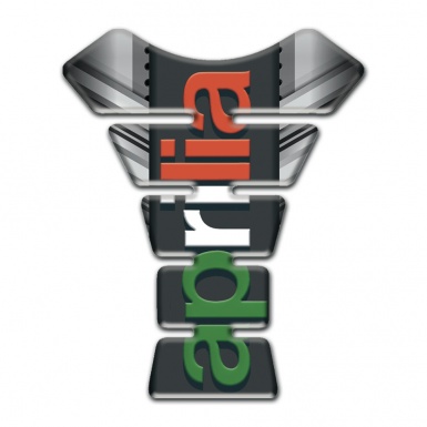 Aprilia Tank Guard Pads Gray Elements Graphite Logo Panel 