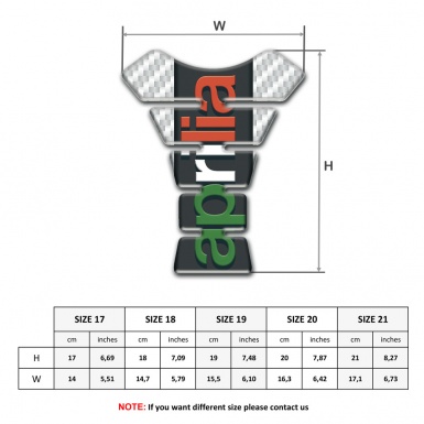 Aprilia Tank Guard Pads White Carbon Edition 