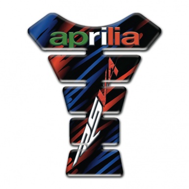 Aprilia Tank Guard Pads Blue Red Patterns RSV4 Logo 