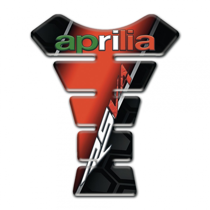 Aprilia Tank Pad Motorbike Red Black Design RSV 4 Style 