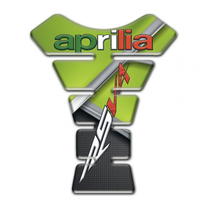 Aprilia Tank Pad Motorbike Green Black Print RSV4 Model 