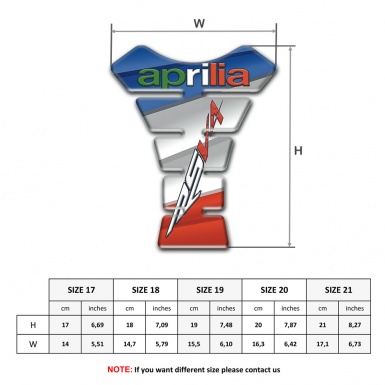 Aprilia Tank Guard Pads Colorful Design RSV4 Model 