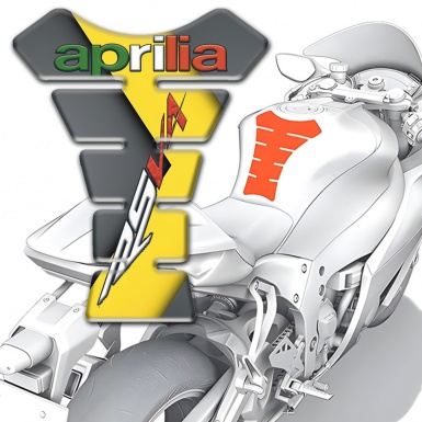 Aprilia Tank Fuse Gray Yelllow Base RSV4 Style 