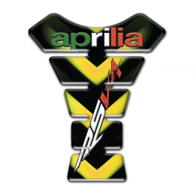 Aprilia Tank Protector Black with Yellow Details RSV4 Style 